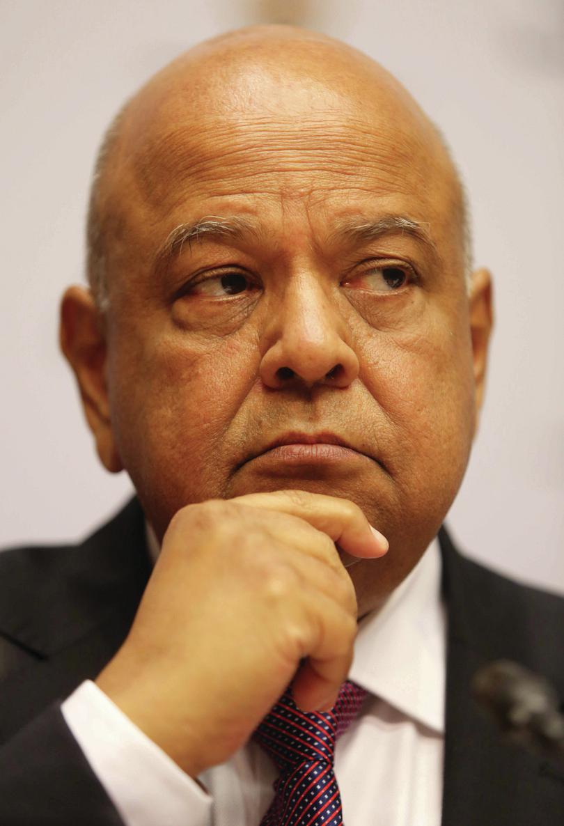 Pravin Gordhan at a press conference, Cape Town, February 22, 2017. (Gallo Images/Financial Mail/Robert Tshabalala)